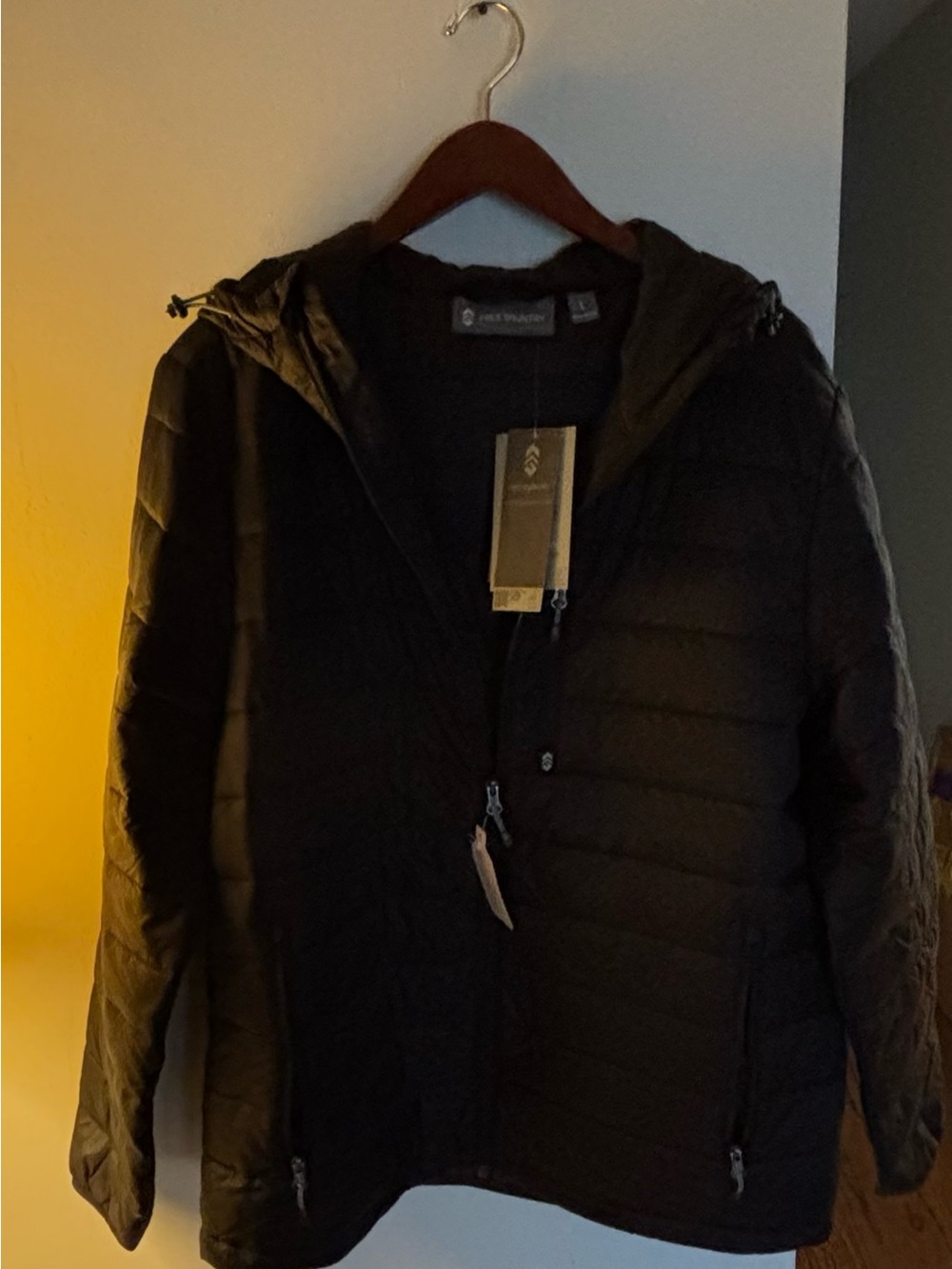 Free Country Women's Black Packable Puffer Jacket with Hood